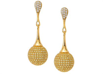 Gold Plated | Micropave Earrings